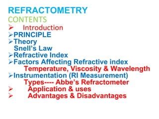 a refractometer is used to measure quizlet|refractometer disadvantages.